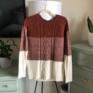 Tri-Color Sweater
